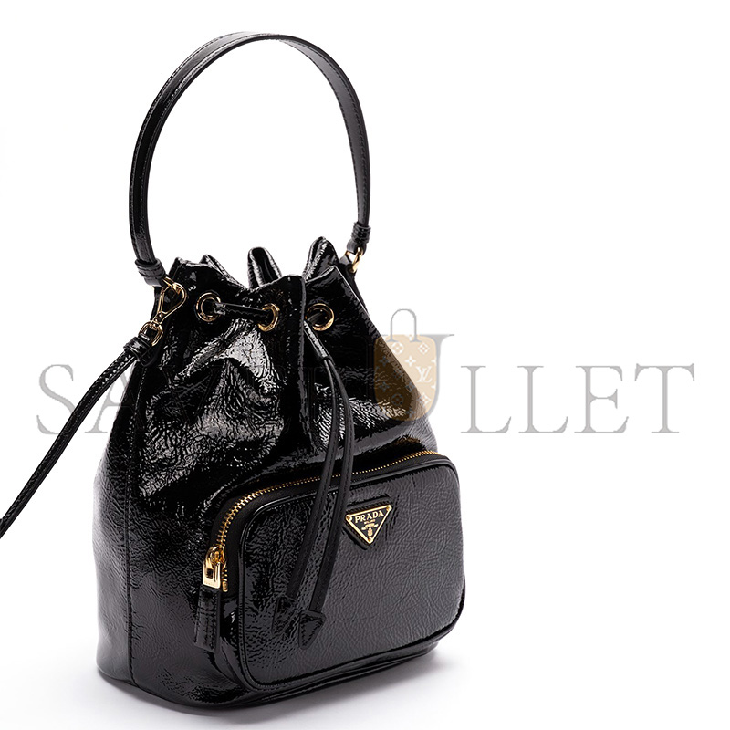 PRADA DUET NAPLAK LEATHER BAG 1BH038 (23*18*12cm)